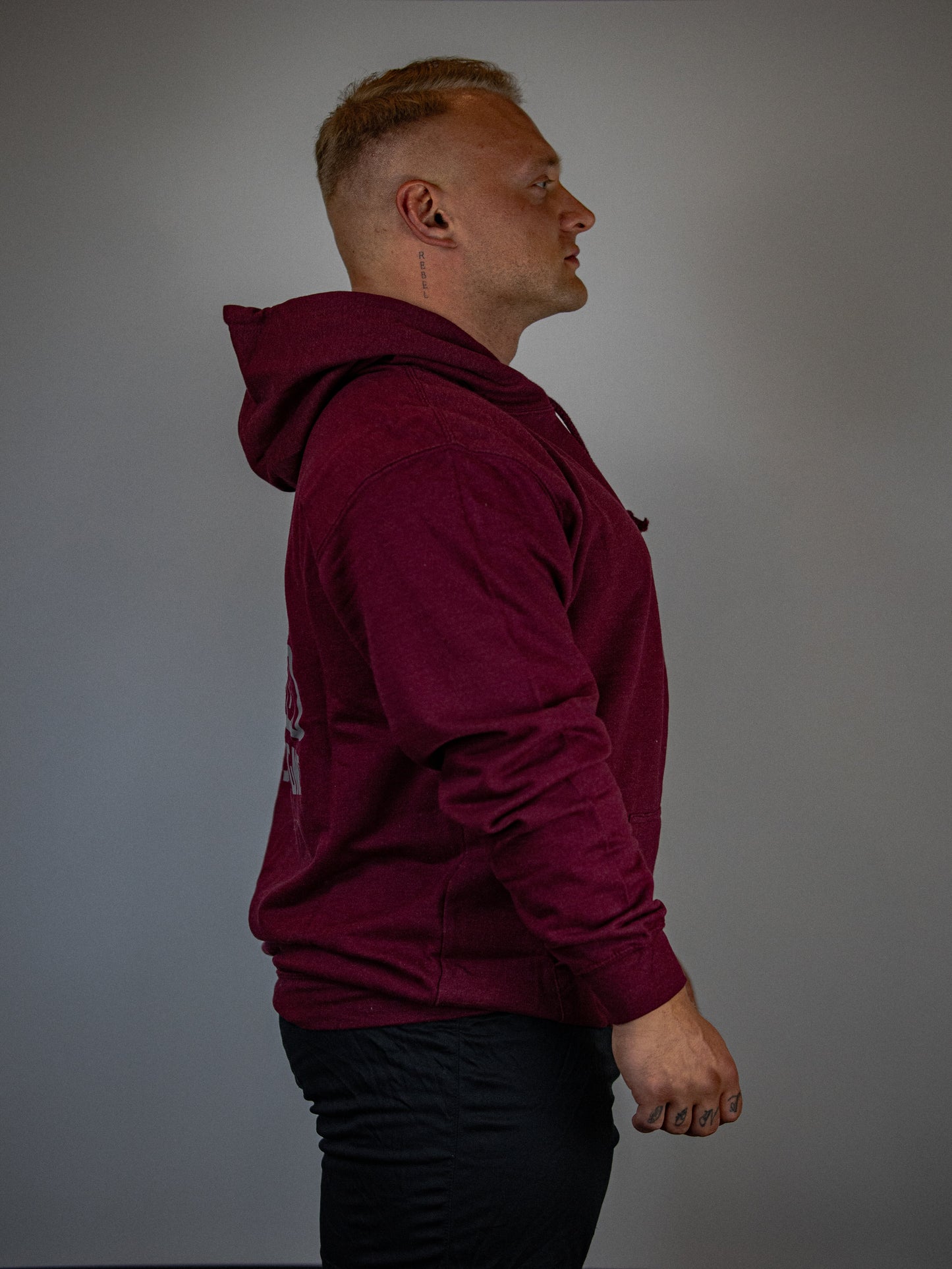 Kraft Station Hoodie Dunkelrot