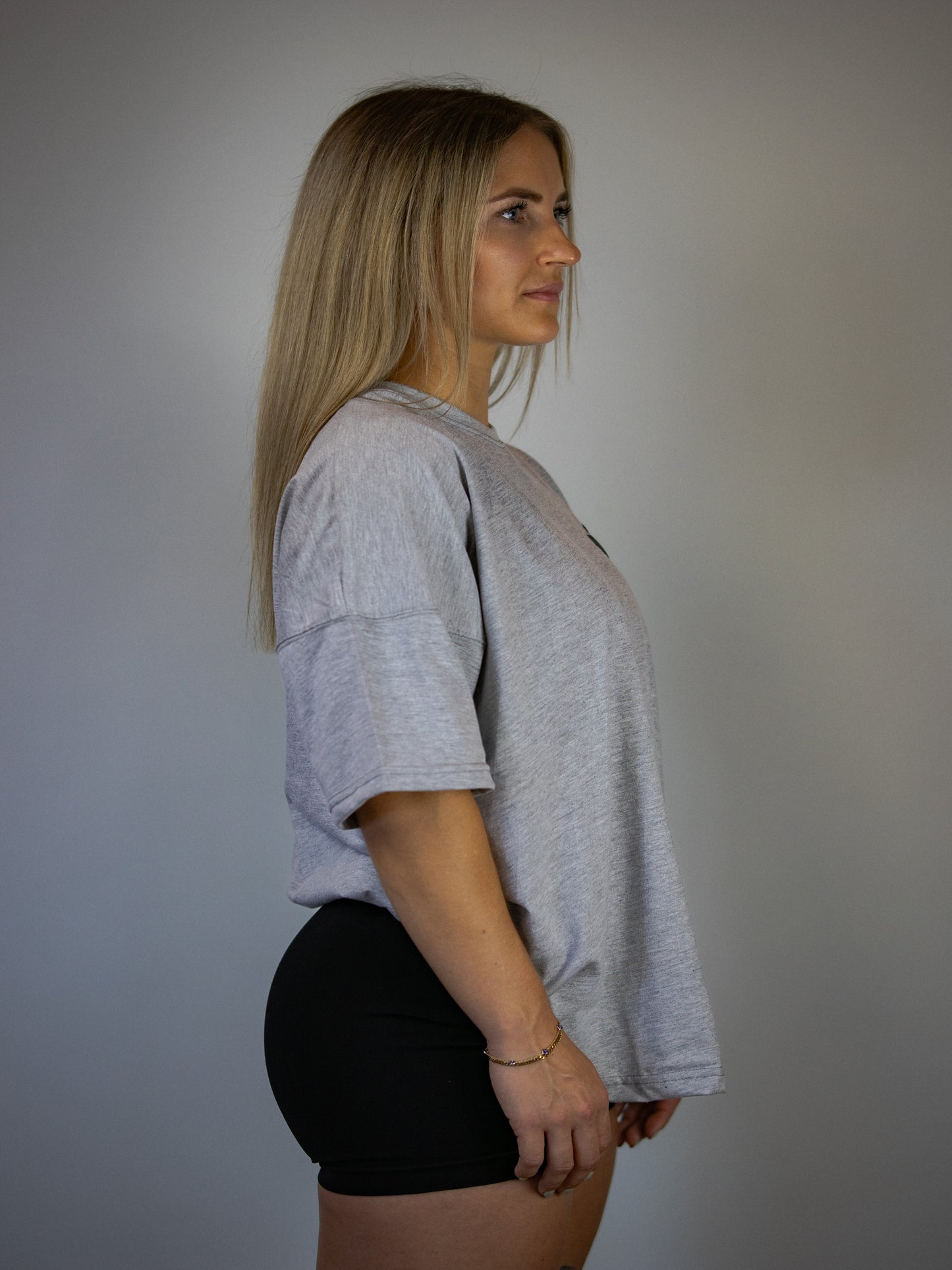 Oversize Kraft Station T-Shirt Grau