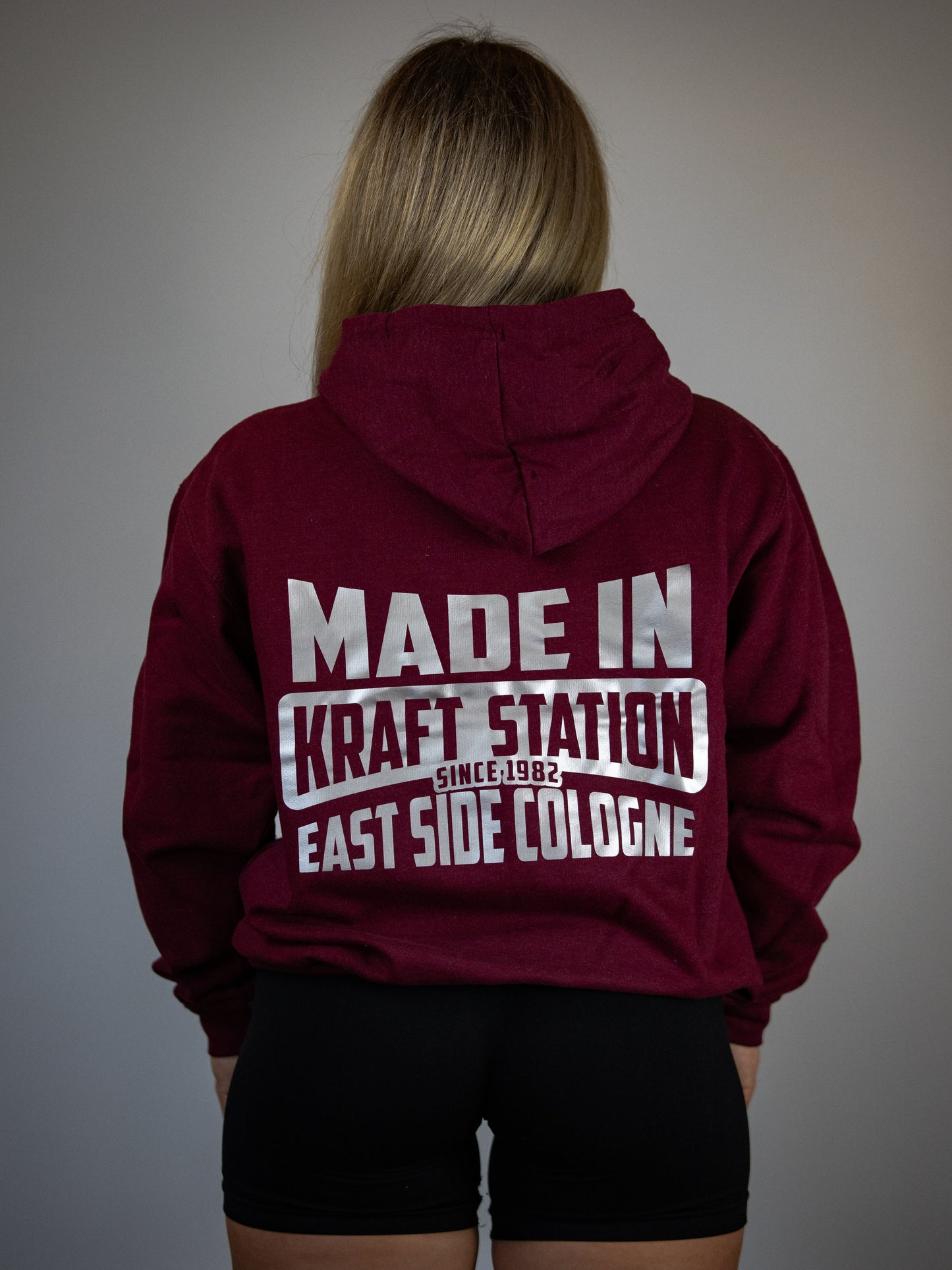 Kraft Station Hoodie Dunkelrot